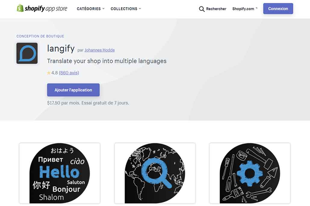 Shopify en français
