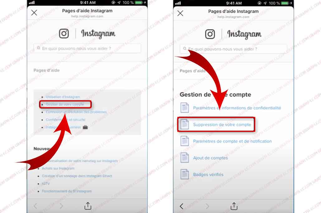 Comment supprimer un compte Instagram sur un iPhone